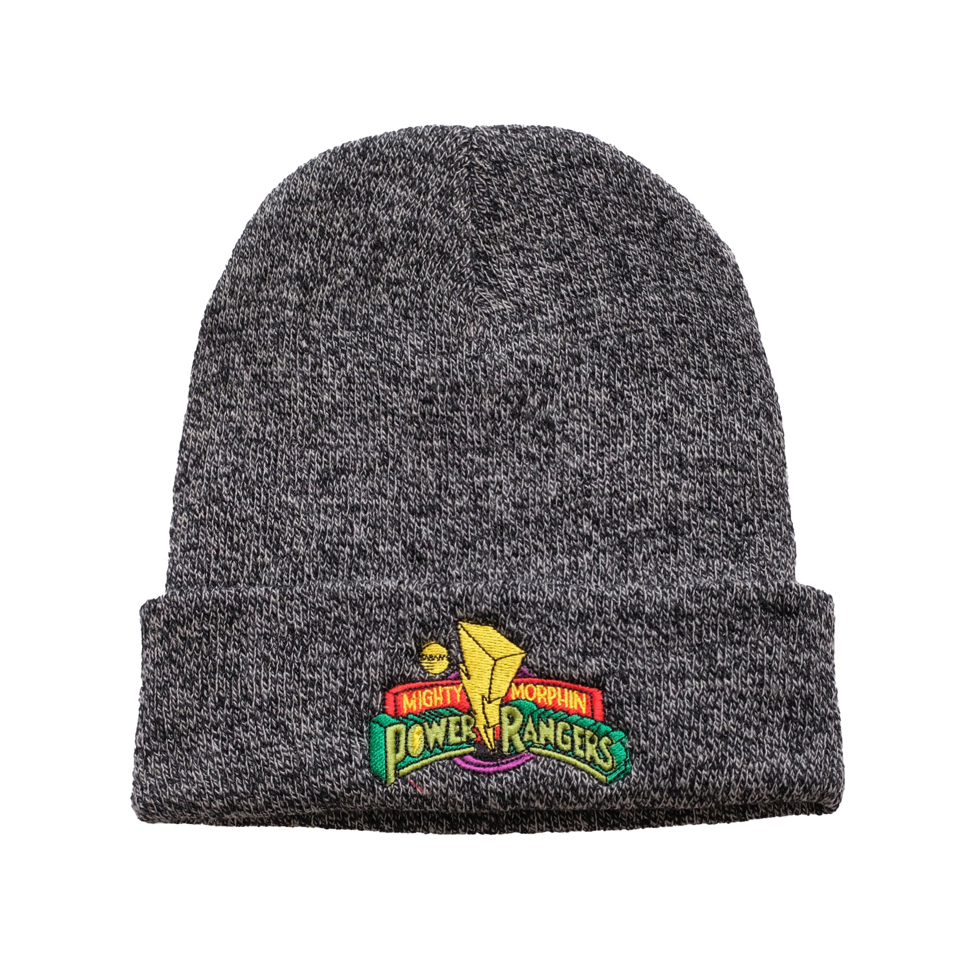 Antique Grey - Front - Power Rangers Mens Logo Beanie
