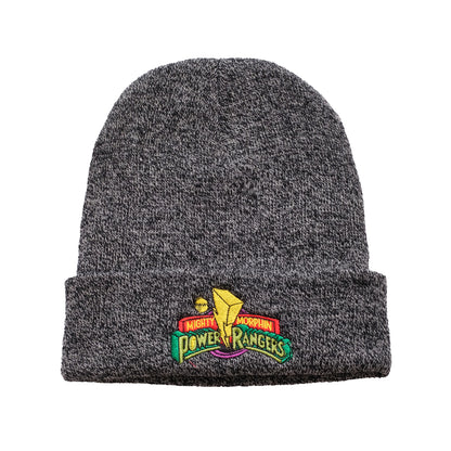 Antique Grey - Front - Power Rangers Mens Logo Beanie