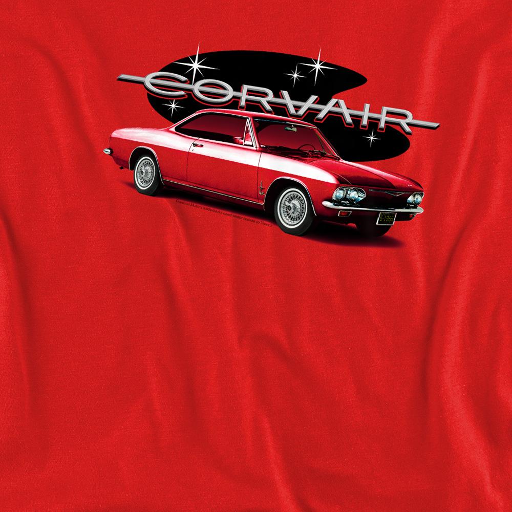 Red - Side - Chevrolet Unisex Adult 65 Corvair Mona Spyda Coupe Sweatshirt