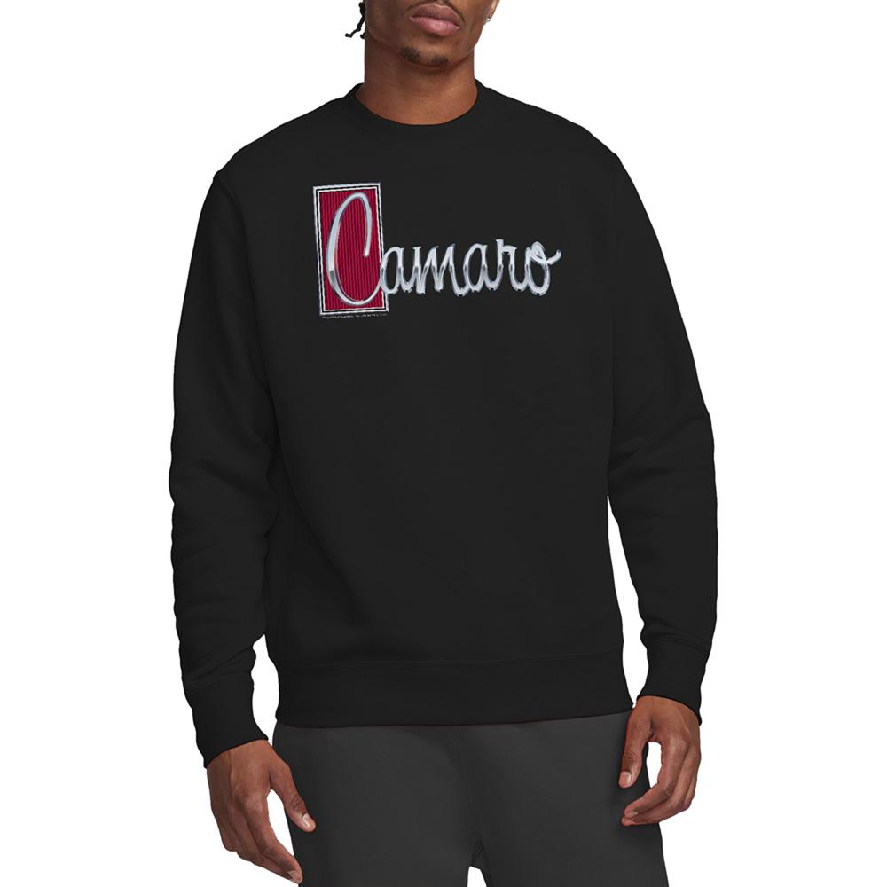 Black - Back - Chevrolet Unisex Adult Chrome Script Sweatshirt