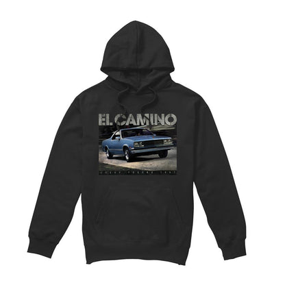 Black - Front - Chevrolet Unisex Adult El Camino Truck 87 Hoodie