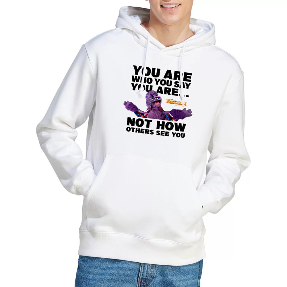 White - Back - Fraggle Rock Unisex Adult Great Glitterini Pride You Are Hoodie