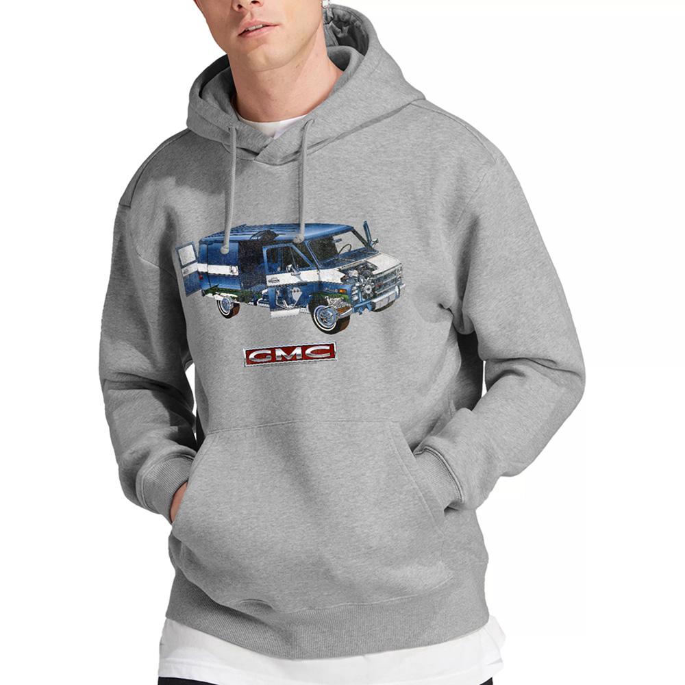 Athletic Heather - Back - GMC Unisex Adult Van Hoodie