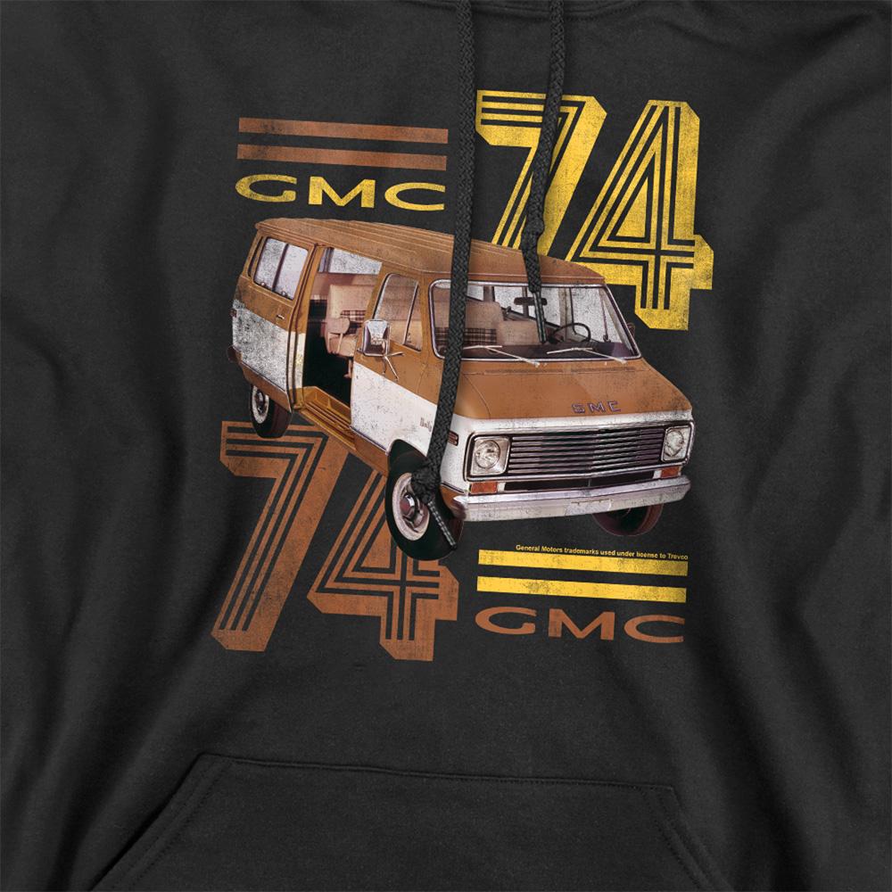 Black - Side - GMC Unisex Adult 74 Hoodie