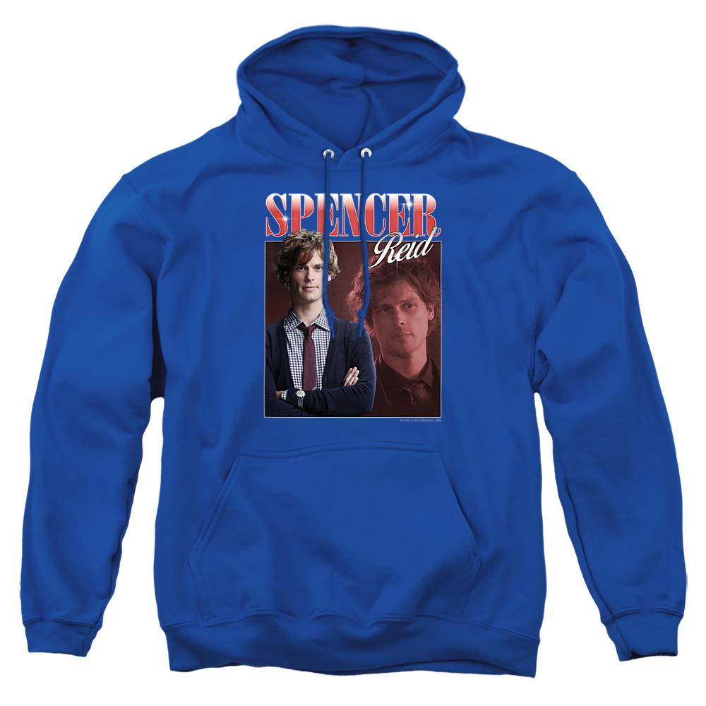 Royal Blue - Front - Criminal Minds Unisex Adult Bootleg Spencer Reid Hoodie