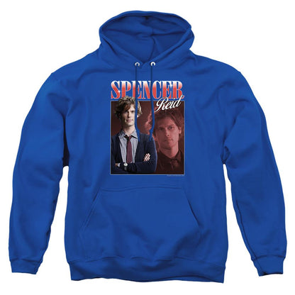 Royal Blue - Front - Criminal Minds Unisex Adult Bootleg Spencer Reid Hoodie
