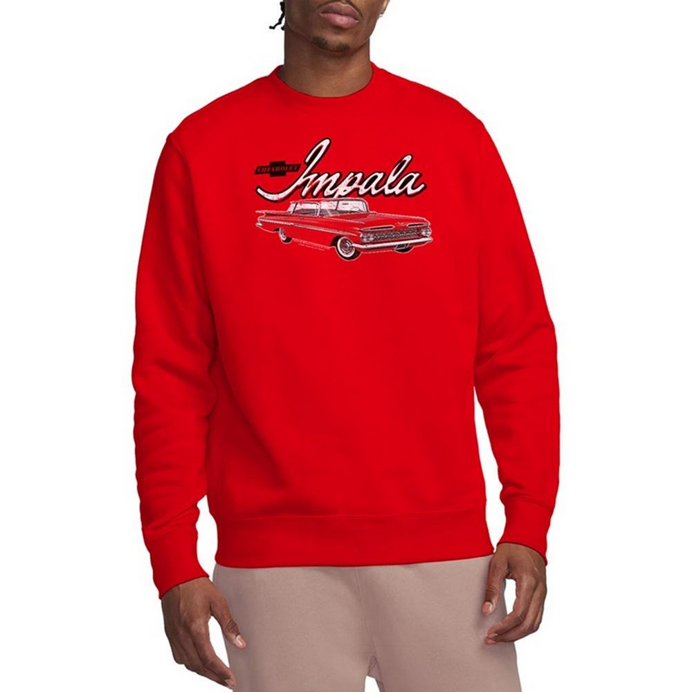 Red - Lifestyle - Chevrolet Unisex Adult Classic Impala Sweatshirt