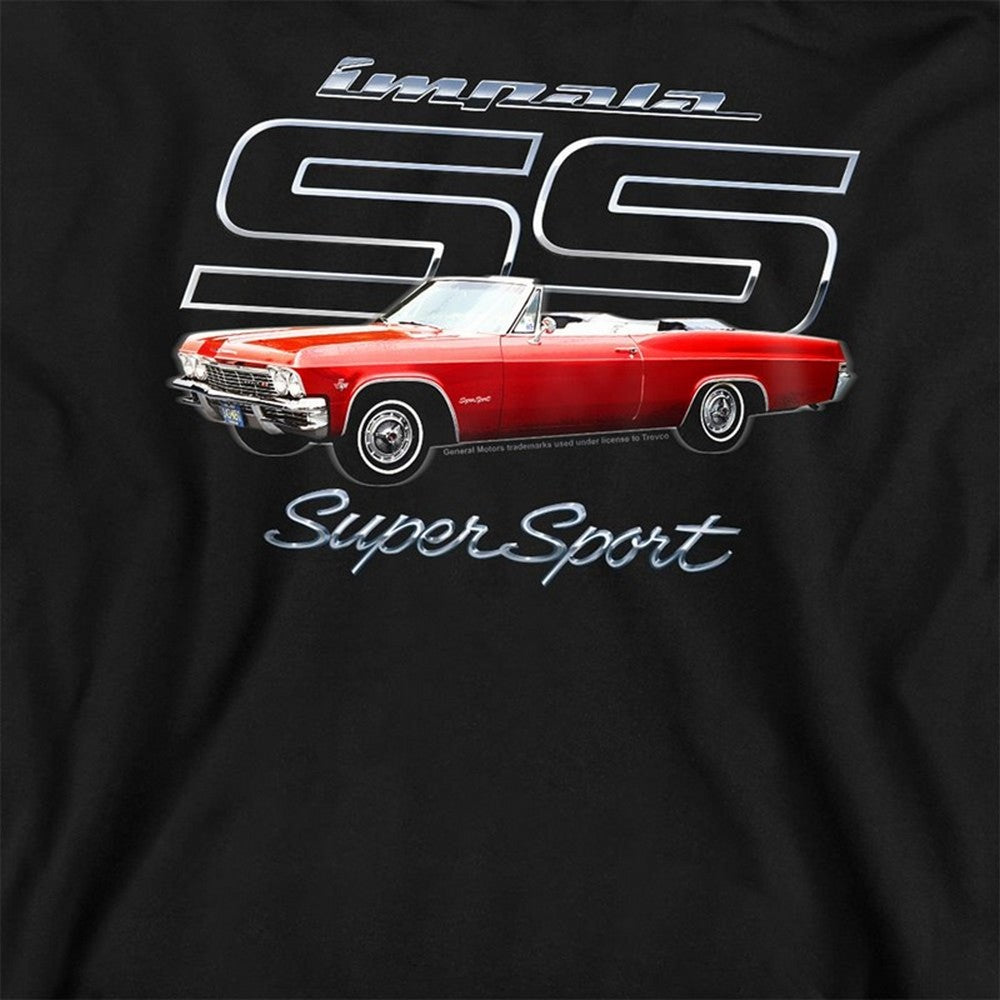 Black - Side - Chevrolet Unisex Adult Impala SS Sweatshirt