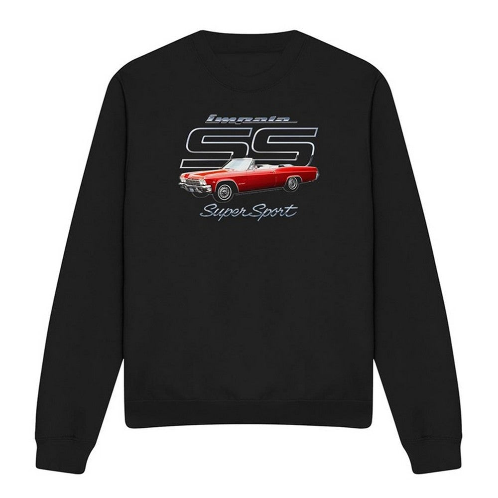 Black - Front - Chevrolet Unisex Adult Impala SS Sweatshirt