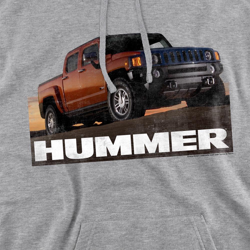 Athletic Heather - Side - Hummer Unisex Adult H3 Ad Hoodie