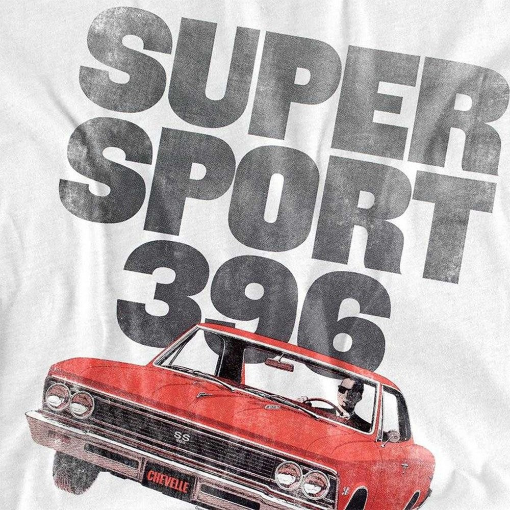 White - Side - Chevrolet Unisex Adult Chevelle Ss Long-Sleeved T-Shirt