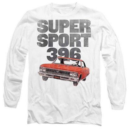 White - Front - Chevrolet Unisex Adult Chevelle Ss Long-Sleeved T-Shirt