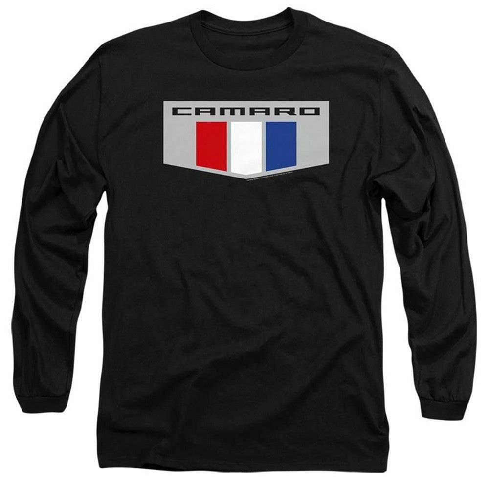 Black - Front - Chevrolet Unisex Adult Emblem Long-Sleeved T-Shirt