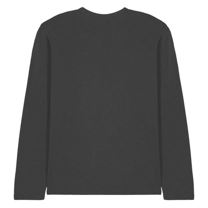 Charcoal - Back - Chevrolet Unisex Adult Script Car Long-Sleeved T-Shirt