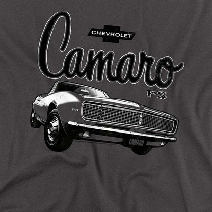 Charcoal - Side - Chevrolet Unisex Adult Script Car Long-Sleeved T-Shirt