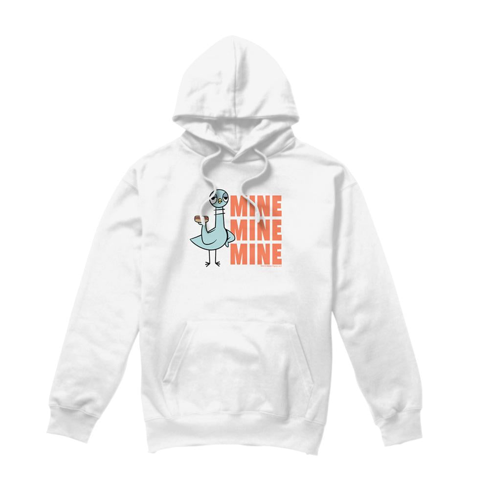 White - Front - The Pigeon Unisex Adult Hot Dogs Hoodie