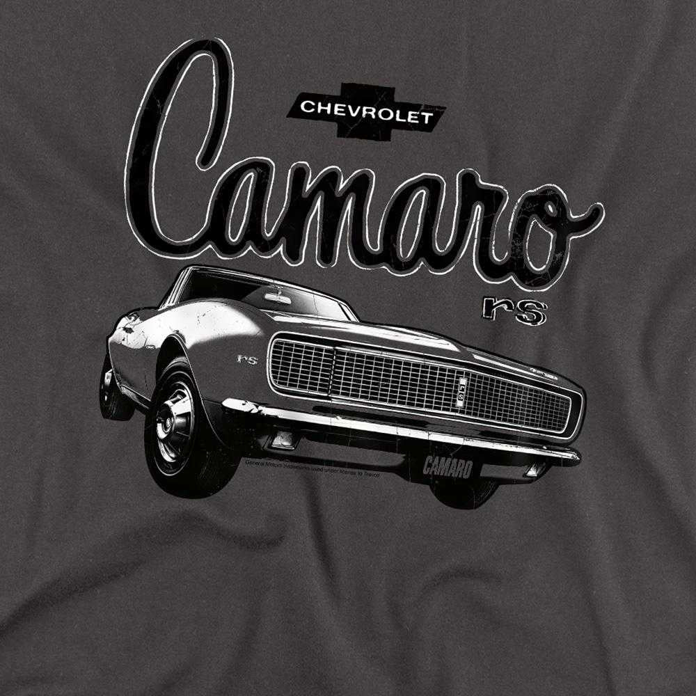 Charcoal - Side - Chevrolet Unisex Adult Script Car Long-Sleeved T-Shirt