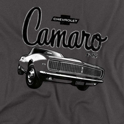 Charcoal - Side - Chevrolet Unisex Adult Script Car Long-Sleeved T-Shirt