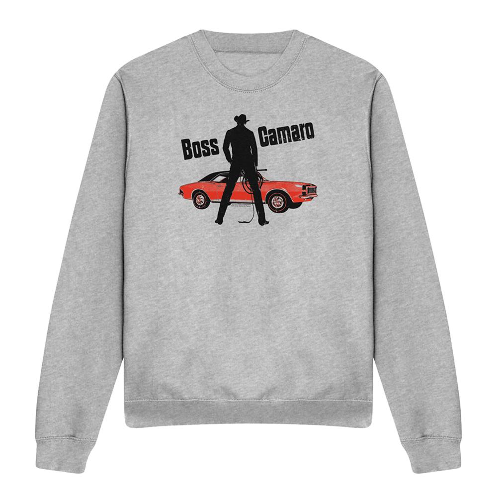 Athletic Heather - Front - Chevrolet Unisex Adult Boss Heather Sweatshirt