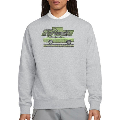 Athletic Heather - Back - Chevrolet Unisex Adult Vega Car Of The Year 71 Heather Sweatshirt
