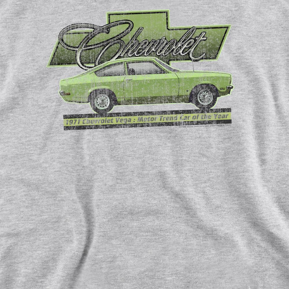 Athletic Heather - Side - Chevrolet Unisex Adult Vega Car Of The Year 71 Heather Sweatshirt