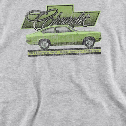 Athletic Heather - Side - Chevrolet Unisex Adult Vega Car Of The Year 71 Heather Sweatshirt