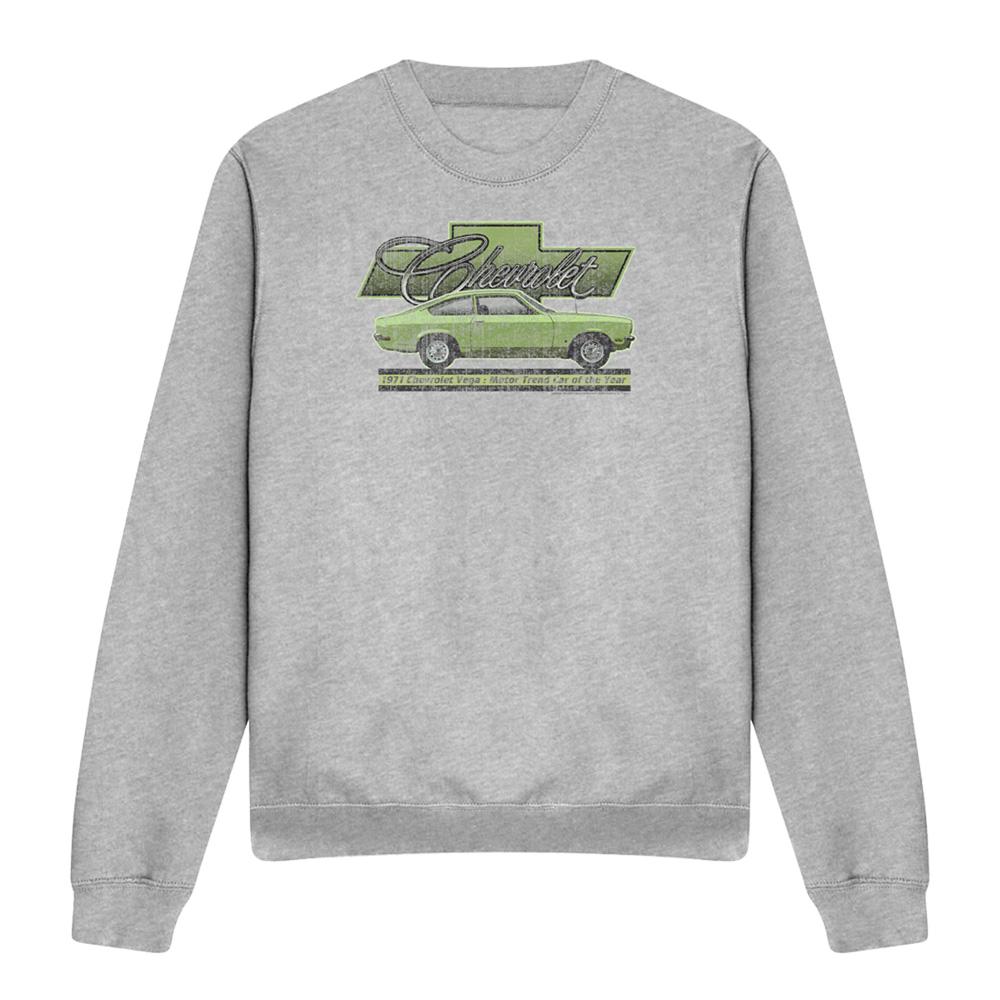 Athletic Heather - Front - Chevrolet Unisex Adult Vega Car Of The Year 71 Heather Sweatshirt
