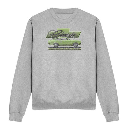 Athletic Heather - Front - Chevrolet Unisex Adult Vega Car Of The Year 71 Heather Sweatshirt