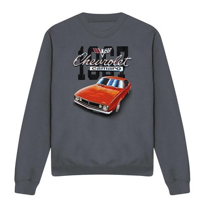 Charcoal - Front - Chevrolet Unisex Adult Classic Camaro Heather Sweatshirt