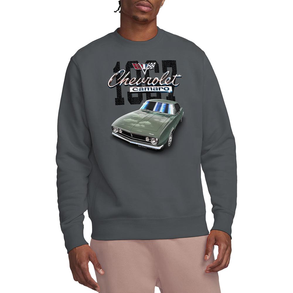 Charcoal - Back - Chevrolet Unisex Adult Classic Camaro Heather Sweatshirt