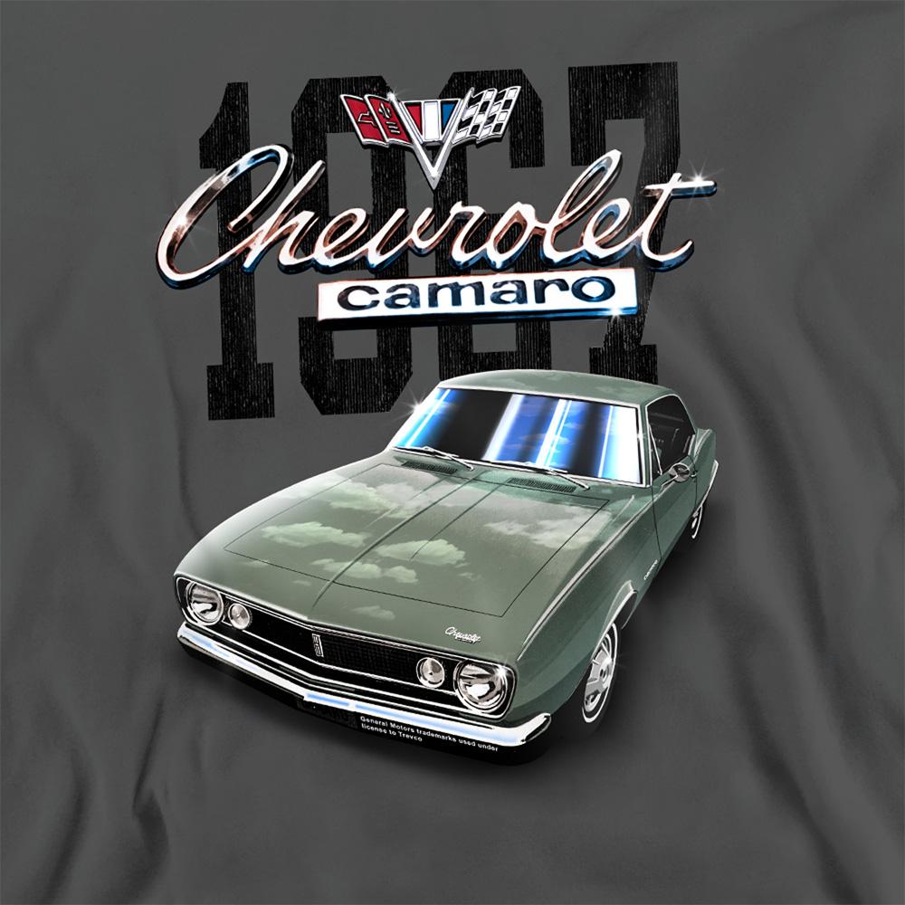 Charcoal - Side - Chevrolet Unisex Adult Classic Camaro Heather Sweatshirt