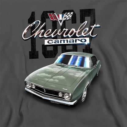 Charcoal - Side - Chevrolet Unisex Adult Classic Camaro Heather Sweatshirt