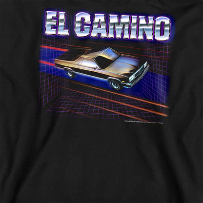 Black - Side - Chevrolet Unisex Adult El Camino 85 Sweatshirt