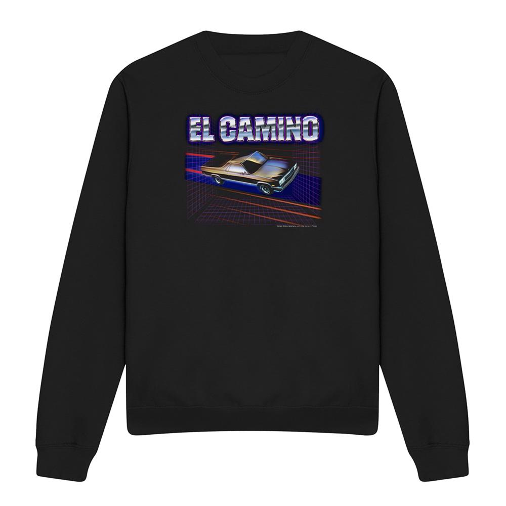 Black - Front - Chevrolet Unisex Adult El Camino 85 Sweatshirt