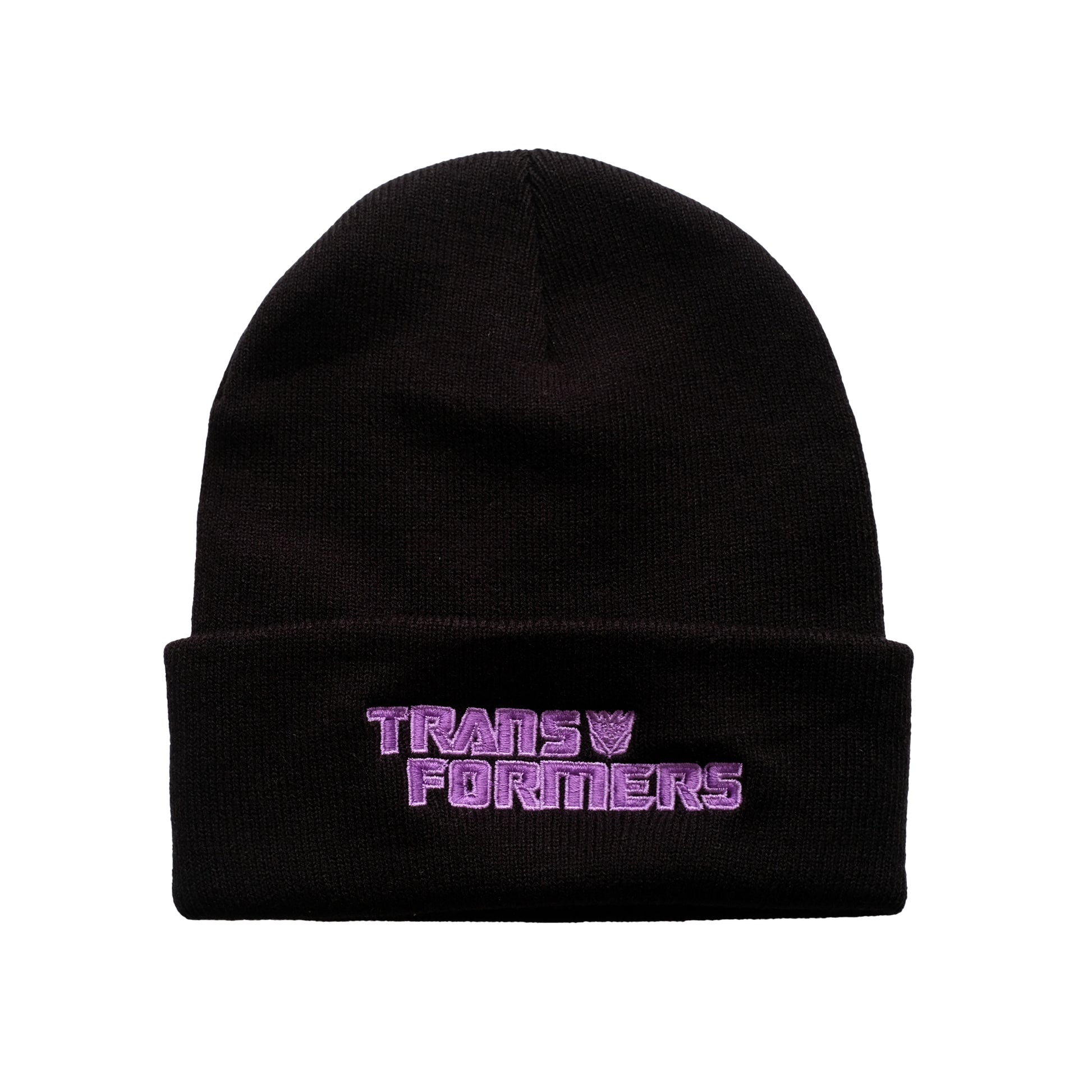 Black - Front - Transformers Mens Decepticon Retro Beanie