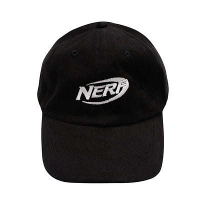 Black - Front - Nerf Mens Logo Baseball Cap