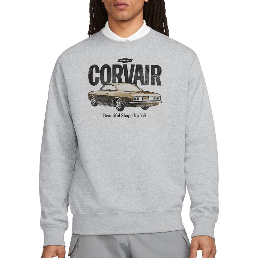 Athletic Heather - Back - Chevrolet Unisex Adult Retro Corvair Heather Sweatshirt