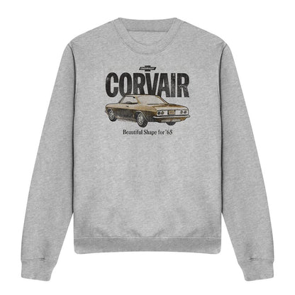 Athletic Heather - Front - Chevrolet Unisex Adult Retro Corvair Heather Sweatshirt