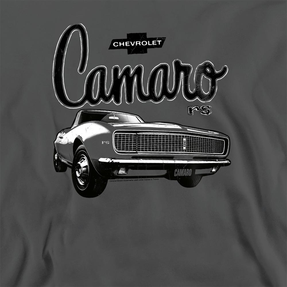 Charcoal - Side - Chevrolet Unisex Adult Script Car Heather Sweatshirt