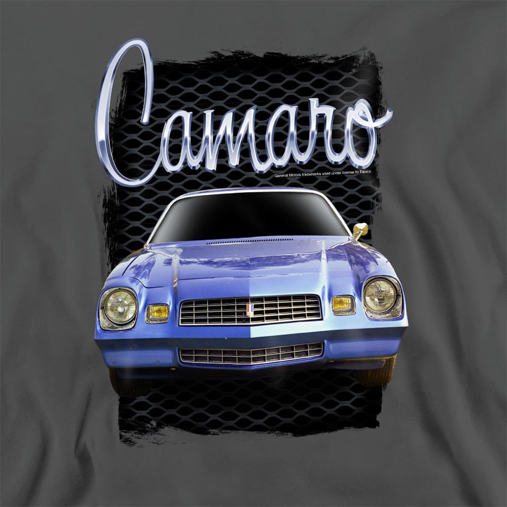 Charcoal - Side - Chevrolet Unisex Adult Yellow Camaro Heather Sweatshirt