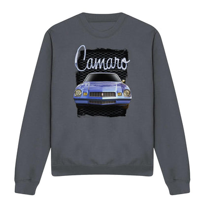 Charcoal - Front - Chevrolet Unisex Adult Yellow Camaro Heather Sweatshirt