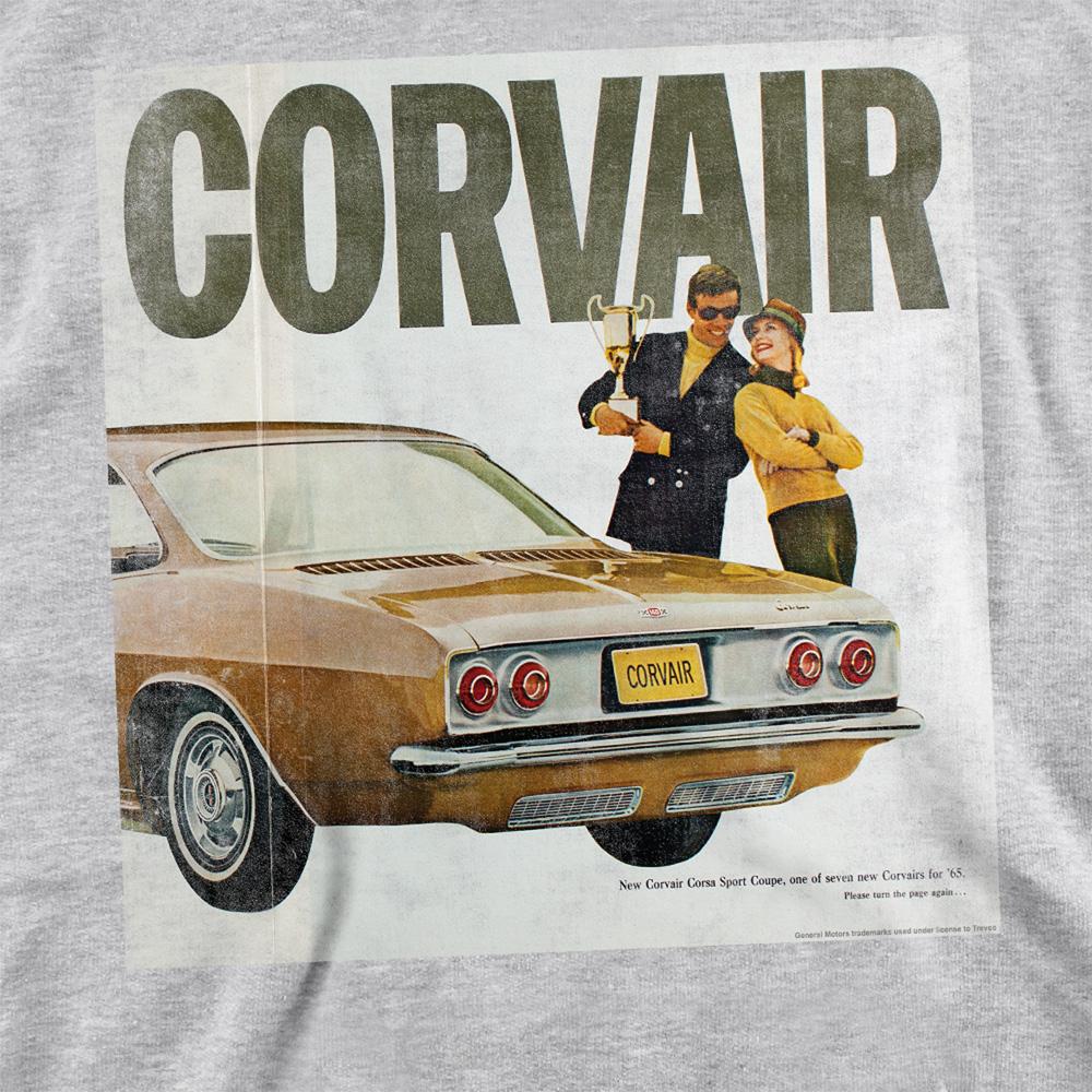 Athletic Heather - Side - Chevrolet Unisex Adult Corvair Ad Heather Sweatshirt