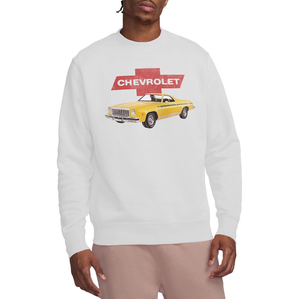 White - Back - Chevrolet Unisex Adult El Camino Sweatshirt