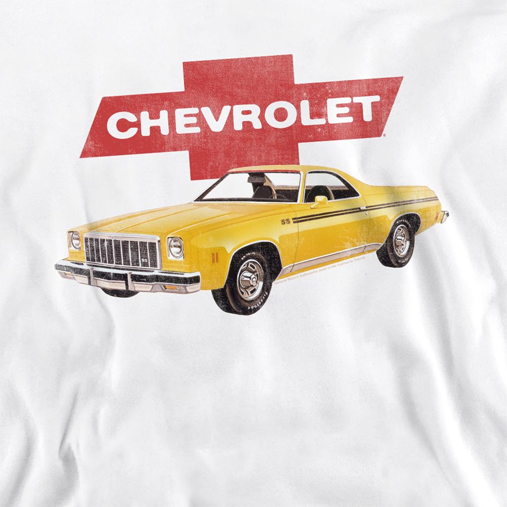 White - Side - Chevrolet Unisex Adult El Camino Sweatshirt