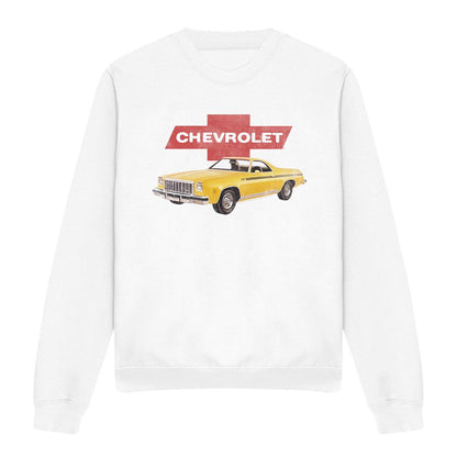 White - Front - Chevrolet Unisex Adult El Camino Sweatshirt