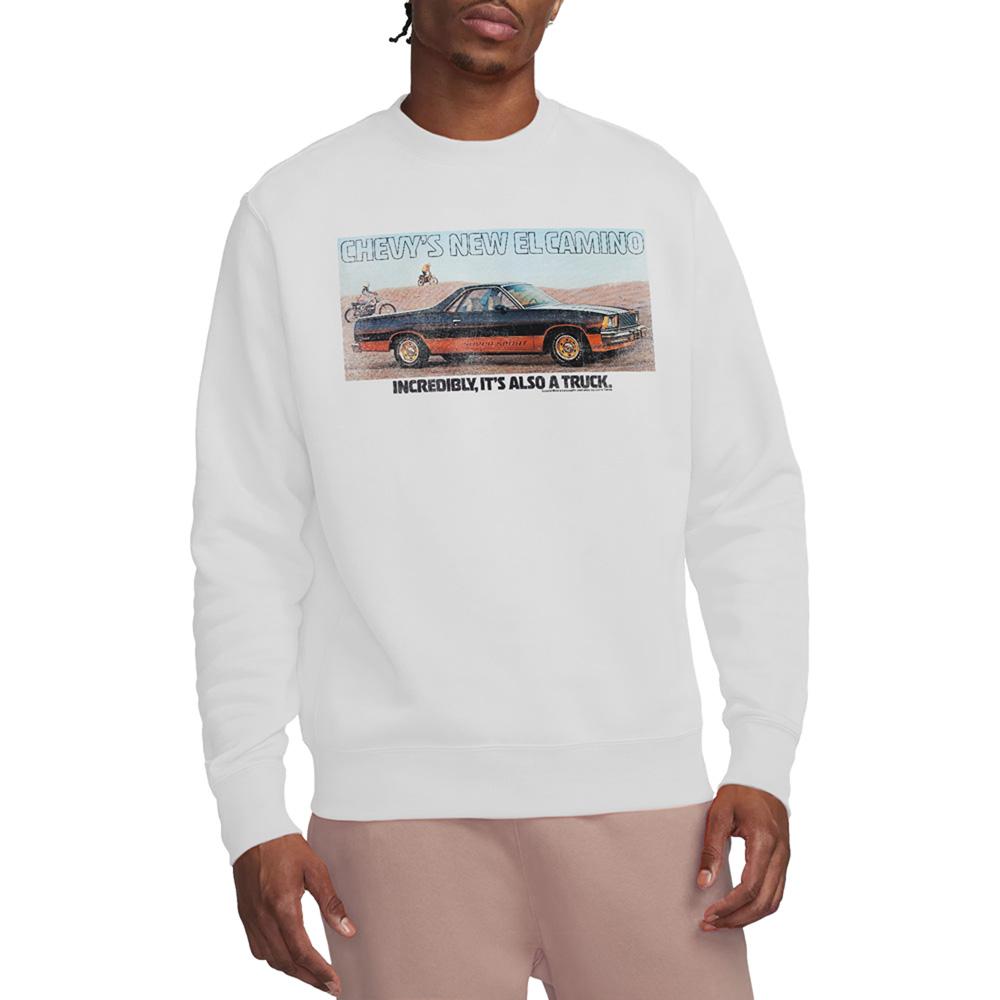 White - Back - Chevrolet Unisex Adult El Camino Sweatshirt
