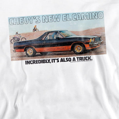 White - Side - Chevrolet Unisex Adult El Camino Sweatshirt