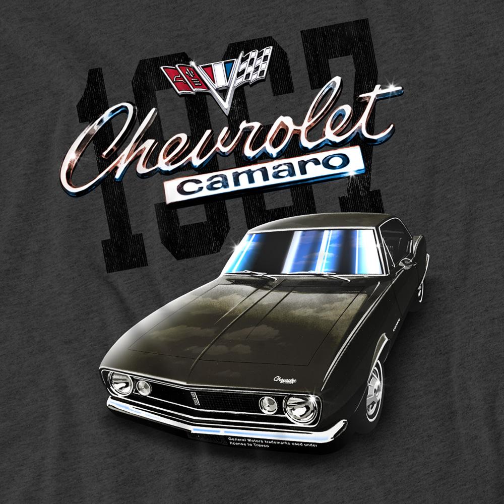 Charcoal - Lifestyle - Chevrolet Unisex Adult Classic Camaro Heather T-Shirt