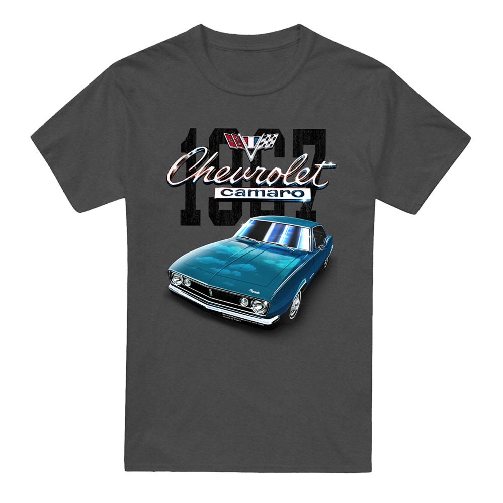 Charcoal - Back - Chevrolet Unisex Adult Camaro Classic Heather T-Shirt