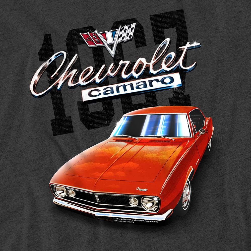 Charcoal - Lifestyle - Chevrolet Unisex Adult Camaro Classic Heather T-Shirt